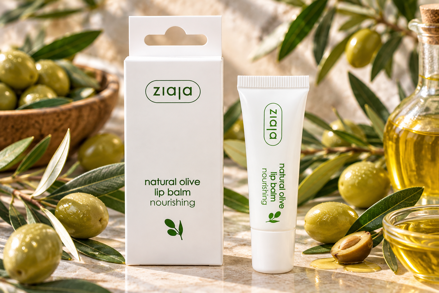 Balsamo labbra all'olio d'oliva di Ziaja