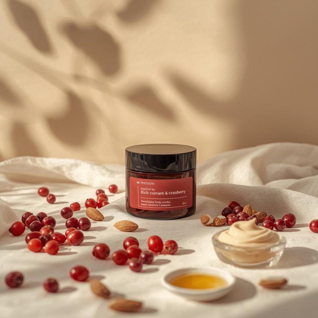 balsamo corpo ribes rosso olio semi mirtillo rosso olio argan olio jojoba zurawina